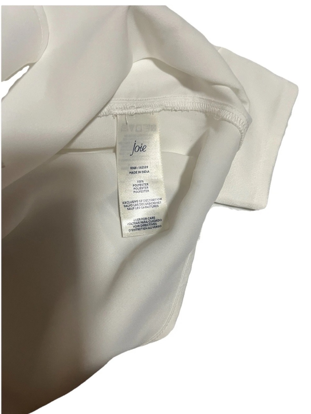 Joie Women's Long Sleeve Button-Down Collared Satin Blouse XXL NWT - Picture 4 of 5